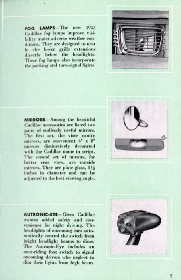 1953 Cadillac Accessories Booklet Page 10